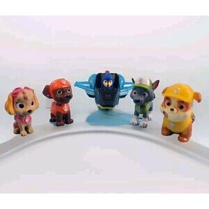 Paw Patrol Mini Figures Chase Skye Zuma Rocky Rubble Cartoon Super Heros